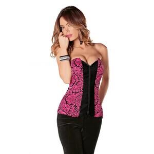 Escante Elegant Textured Floral Tesa Corset 32, 34,‎ 36 OR 38